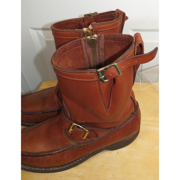 Vtg Gokey Hunting Snake Gro-Cord Boots Mens 10.5 E Brown Bison Classic Engineer main image 7